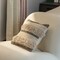 Deerlux 16" Handwoven Cotton Throw Pillow Cover with Boho Design and Fringed Lines with Filler, Natural QI004308.K - alternate 6